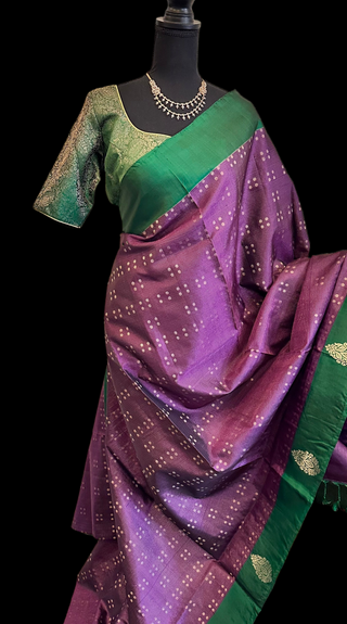 Pure soft silk saree Vaira oosi design brocade blouse online usa
