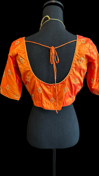 Hand embroidered readymade  silk blouse online shopping 
