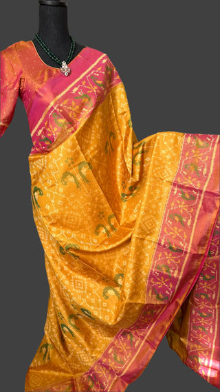 Mustard patola saree online usa 