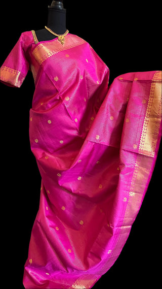 pink kanjivaram silk saree online usa Pure zari kanchi pattu saree pink pattu saree online usa vaira oosi kanchi pattu saree usa