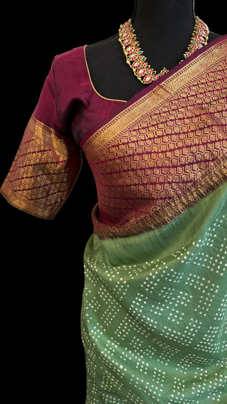 bandhani pattu saree online with kanchi borders kanchi bandhini saree usa pure kanchi pattu saree online usa