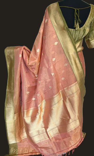 beneras sareee online usa tissue silk saree salmon pink saree usa pure silk beneras tissue saree pastel tissue saree usa