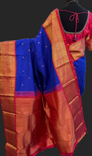 Blue kanchi kanjivaram silk saree online usa pure kanchi traditional pattu saree muhurtam saree bridal kalyana pattu usa wedding south indian traditional pure silk saree with stitched blouse aari embroidery muhurtam look blouse kalyana pattu pelli kuthuru saree blue saree 