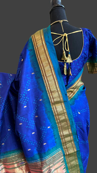 Blue paithani silk saree usa paithani saree usa pure paithani saree