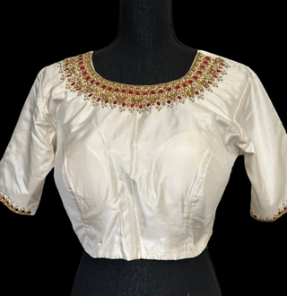 kanjivaram  silk blouses hand embroidered prestitched online usa