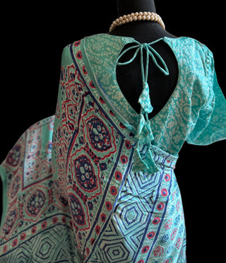 Kalamkari blouse Readymade online shopping  Pre stitched blouse kalamkari online shopping