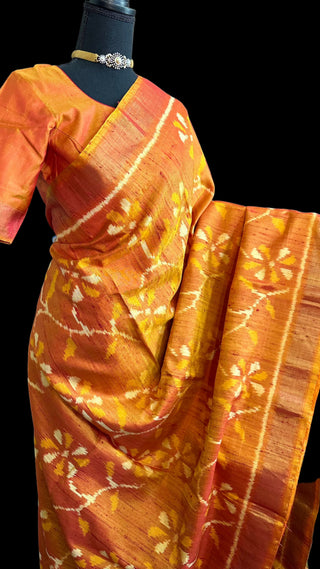 mustard gold patola saree usa