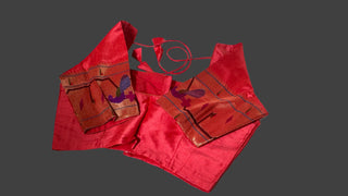 Pure silk paithani red 