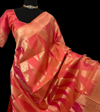 Orange modern kanchi pattu saree online usa pure kanchi pattu saree pure zari kanchi pattu saree with stitched blouse modern kanchi pattu saree kanjivaram usa 