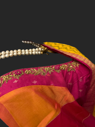 Patola saree online usa saree with prestitched blouse